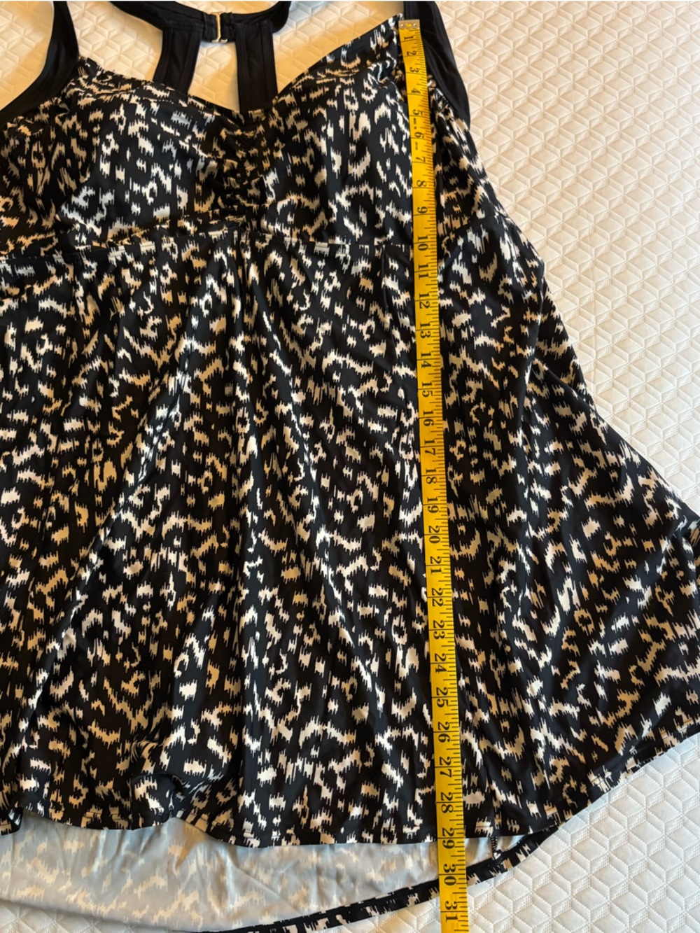 Avenue Black‎ and White Printed one Piece Swim Dress - Picture 10 of 11